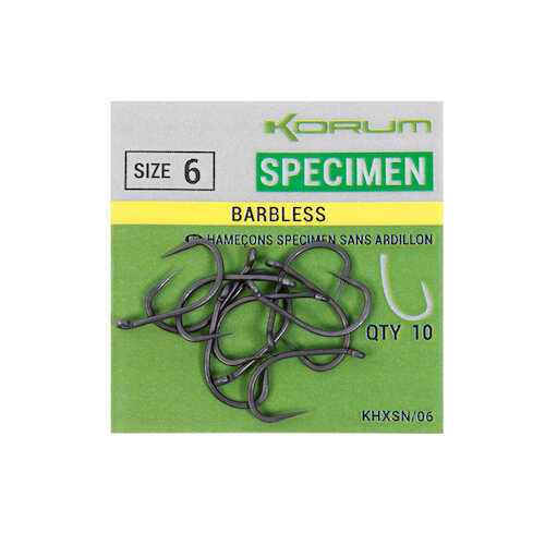 Korum Fishing Xpert Specimen Micro barbed  hooks size 16 x 4 packs 