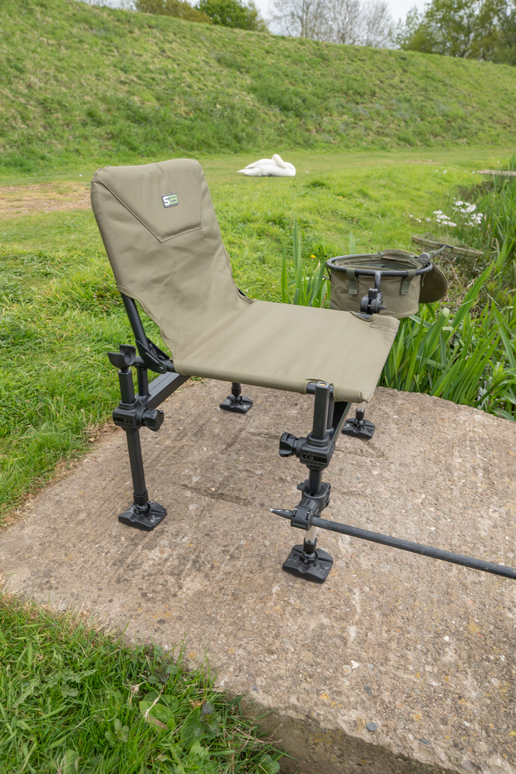 coarse fishing chair accessories EASYGO PRODUCTS with Rod Holder  Built in Cooler  Hands Free Fishing Pole Holder built in cooler and storage bags forfishing supplies on both sides of your chair Ngt Profiler Plus Carp Fishing