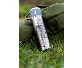 Flasque Korum Classic 200 Ml En Acier Inoxydable - Design Pêche Avec Illustration Steve Phillips